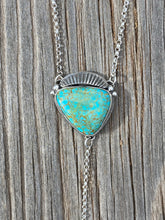 Load image into Gallery viewer, King&#39;s Manassa Turquoise with Moonstone Lariat Necklace