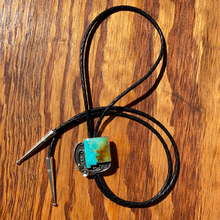 Load image into Gallery viewer, Polychrome Kingman Turquoise New Mexico Bolo Tie