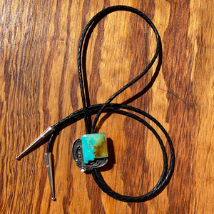 Polychrome Kingman Turquoise New Mexico Bolo Tie
