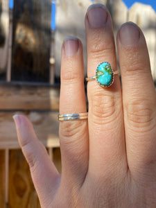 Sonoran Gold turquoise stacker ring set - size 5