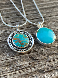 Kingman Turquoise Orbit Everyday Necklace