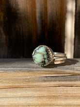 Load image into Gallery viewer, Saguaro variscite stacker ring set - size 7.5