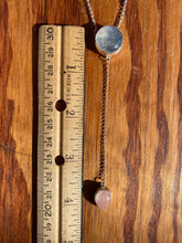 Load image into Gallery viewer, Round Moonstone with Rose Quartz Lariat Necklace