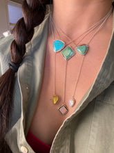 Load image into Gallery viewer, Hubei turquoise with Rose Quartz Lariat Necklace