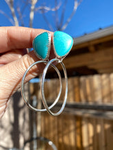 Load image into Gallery viewer, Campitos Turquoise Mini Hoops