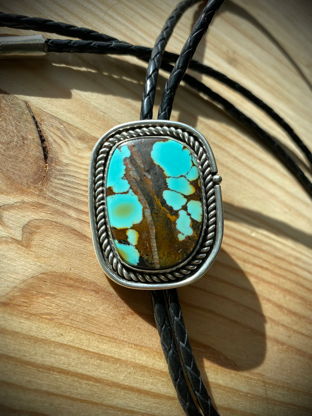Hubei Ribbon Turquoise Bolo Tie