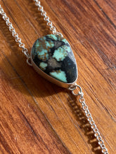 Load image into Gallery viewer, Saguaro Variscite with Black Onyx Lariat Necklace