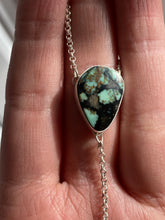 Load image into Gallery viewer, Saguaro Variscite with Black Onyx Lariat Necklace