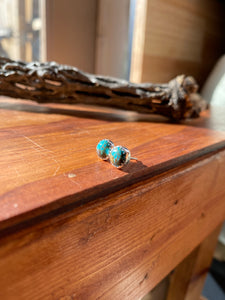 Kingman turquoise studs