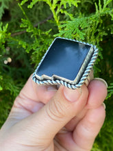 Load image into Gallery viewer, Black Onyx New Mexico Statement Ring — size 10