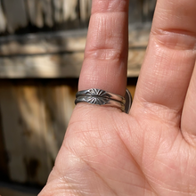 Load image into Gallery viewer, Carved Mother of Pearl Snake Statement Ring — size 7.5