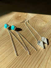 Load image into Gallery viewer, Rose Quartz Pendulum Earrings