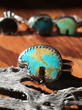 Load image into Gallery viewer, Osito Ring #6 - Light blue with brown matrix (size 10)