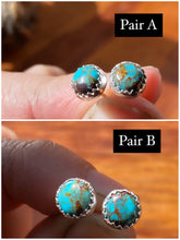 Load image into Gallery viewer, Kingman turquoise studs