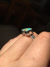 Load image into Gallery viewer, Osito Ring #6 - Light blue with brown matrix (size 10)