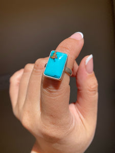 Sky Blue Turquoise Ring - Size 5 1/2