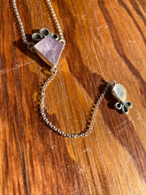 Load image into Gallery viewer, Amethyst Kite with Moonstone Lariat Necklace (A)