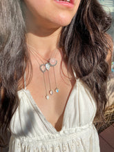 Load image into Gallery viewer, Round Rose Quartz with Rosecut Moonstone Lariat
