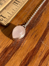 Load image into Gallery viewer, Carved Moonstone with Rose Quartz Statement Lariat