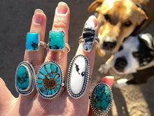Load image into Gallery viewer, Simple White Buffalo Everyday Ring - Size 6 1/2 (fits like 6)