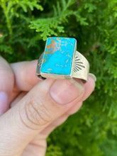 Load image into Gallery viewer, Royston Turquoise Sun Ray Ring — size 11 1/4