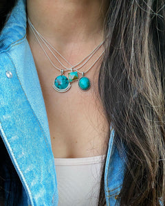Mini Kingman Turquoise New Mexico Necklace