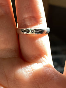 Rose Quartz and Rosecut Moonstone Double Ring: size 7-8