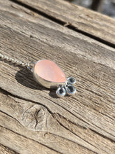 Load image into Gallery viewer, Mexican Opal with Rose Quartz Lariat Necklace