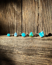 Load image into Gallery viewer, Golden Hills Lavender Turquoise Stacker Ring Set - size 6 (FLAWED)