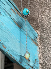 Load image into Gallery viewer, Sonoran Gold Turquoise and Opal Lariat Necklace
