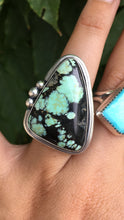 Load image into Gallery viewer, Minty green Saguaro variscite statement ring - size 7.5